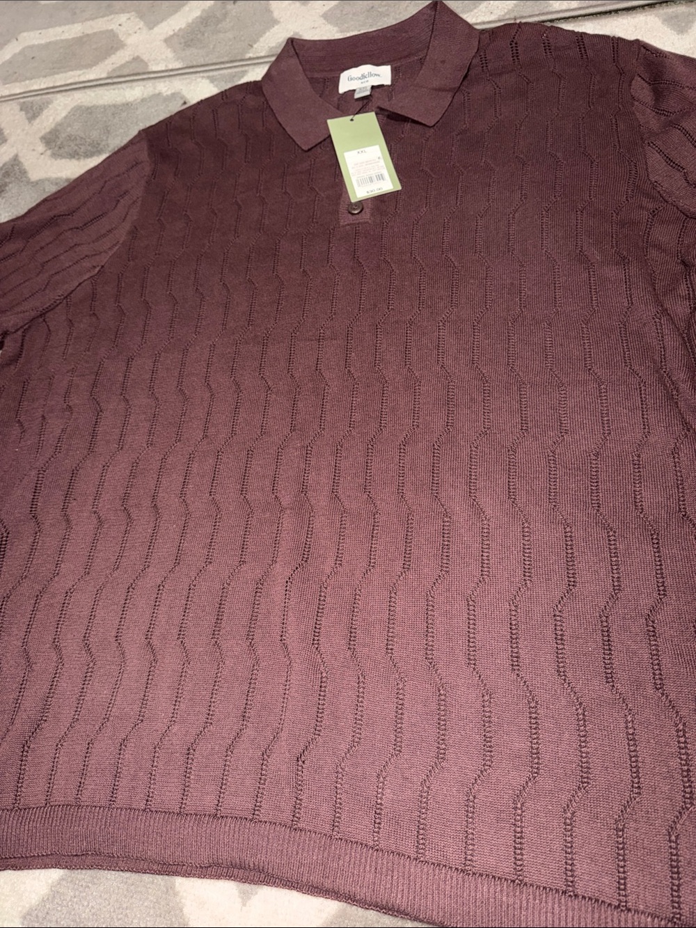 Men’s 2X Goodfellow knit polo / NEW